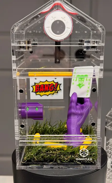 Comic-book style enclosure with a purple hand